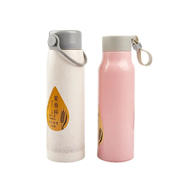 330ml Pink Sport Water Glass Bottle