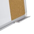 Education half magnetic whiteboard and half corkboard