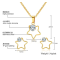 Bridal Gold Pendant Jewelry Sets for Wedding