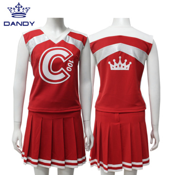 Customized youth cheer shell high school cheer uniforms