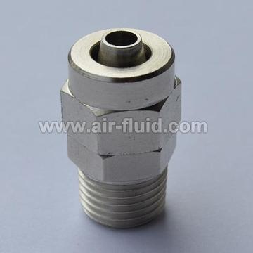 Straight Male Stud Connector BSP N.P Brass Push-On Tubing  Fittings