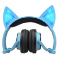 Auriculares inalámbricos con estilo promocionales de auriculares con orejas de gato para niños