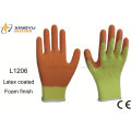 10g T/C Shell Latex Foam Coated Safety Work Glove (L1206)