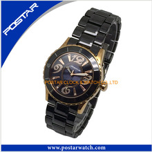 Todos os Black Unisex Ceramic Quartz Watch Wrist Watch