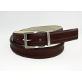 Elegant polish brown stitching leather belt golf belt