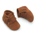 Brown Genuine Leather Shoes Baby Oxford Boots