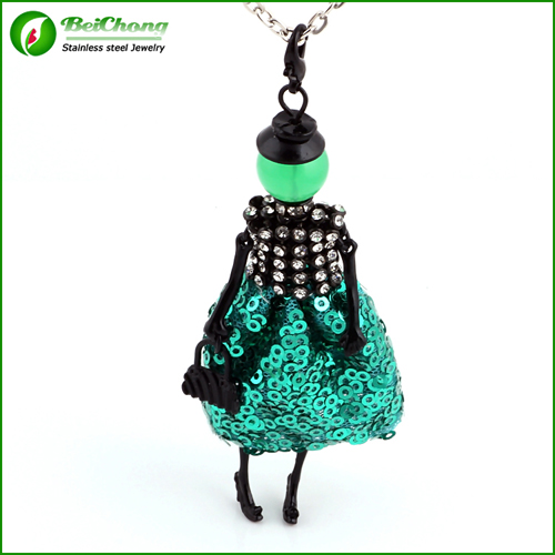 Green Doll Pendant