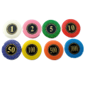 Custom Hot Foil Stamped Poker Chips