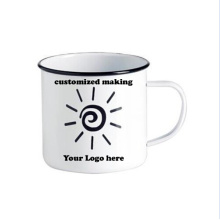 Personalized Making 8/9/10/11/12cm White Enamel Tea Coffee Mug