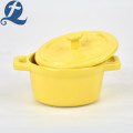 Home Decoration Colorful Double Soup Pot with Lid