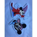 Broderie Animal Paillettes Fourrure Patch Mickey Mouse