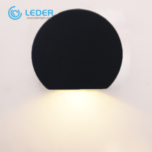 LEDER 5W Round Black indoor wall lights contemporary