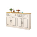 White Wooden Display Storage Cabinets