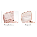 Portable Pu Leather Cosmetic Travel Pink Makeup Bags