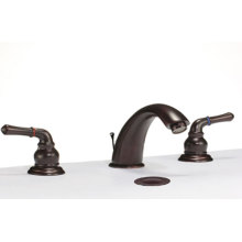 3 pieces widespread bathroom faucet