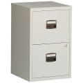 Plastic Handle Two Drawer File Cabinet