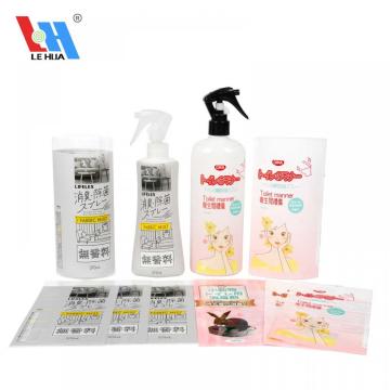 Waterproof Pvc Shrink Sleeve Label for Disinfectant Bottle