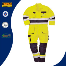 High Vis Amarillo Naranja Proteger Ropa de Trabajo Seguridad Wear Coverall