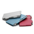 Custom Metal Memo Pad titular, promocionais presentes Note Pad titular