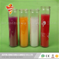 Religious candle glass jars