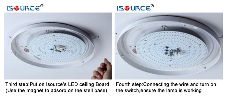 Led ceiling light pcb board replacement Magnet installation