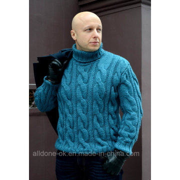 OEM Luxury High Quality Hand Knit Men Sweater Cardigan Pullover