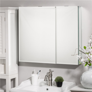 RTS Frameless Aluminum Medicine Mirror Cabinet