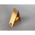 Triangular fixed anodized aluminum angle connector