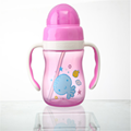 Baby plastic water cup Baby Bottle with Straw