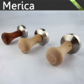 Stainless Steel Coffee Tamper with Wooden Handle