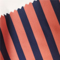 Orange and Black Stripes Spandex Fabric for Swimwear