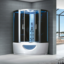 Cabine de duche com fecho automático para duche a vapor e peneira de duche