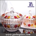 Big Glass Sugar Pot / Jar (GB1811YD / P)