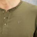 Mens Casual Semi Placket Long Sleeve T-Shirts