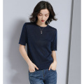 Women'S Short Sleeve Knitted T-Shirt