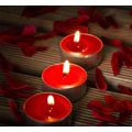 Red Scented Aluminum Shell Tealight Candle