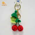 Crochet Cherry Key Chain Key Chain With Tassel