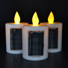 Velas da pilar da janela movidas solares para o jardim