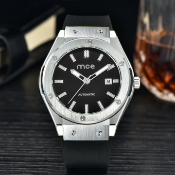 Automatic Watch Silicone Wristband Watch Men