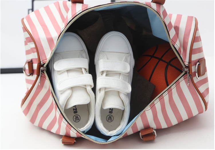 Stripe Duffle Bag