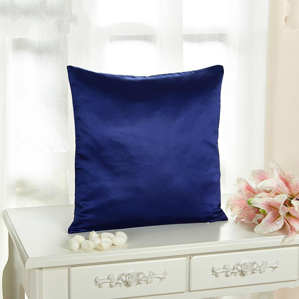 Blue Silk Pillowcase