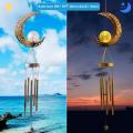 Solar Moon Wind Chimes al aire libre