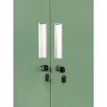 4 Steel Steel Locker Green 2 Wide