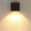 LEDER Warm White Black LED Outdoor Wall Light