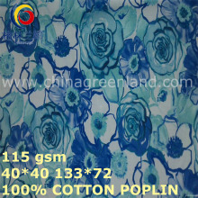 40 * 40/133 * 72 Tejido impreso de Poplin del algodón para la ropa de las camisetas (GLLML424)