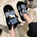 Lady Plush Big Eyes Slippers para ropa al aire libre