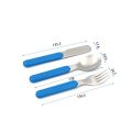 stainless steel children cutlery sets with plastic handle