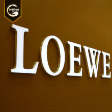 Mirror Polished Gold  3D Company Lobby Signs