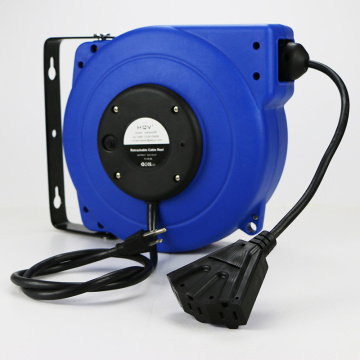 B 15m ceiling mounted or wall mounted automatic retractable cable reel drum extension cord reel