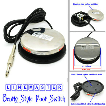 Stainless Steel LINEMASTER Premier Tattoo Foot switch